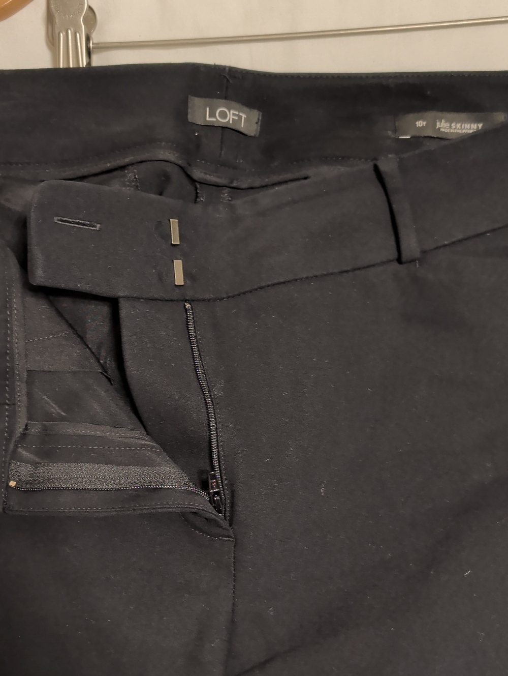 Loft Julie Skinny Trousers Black, 10, Tall